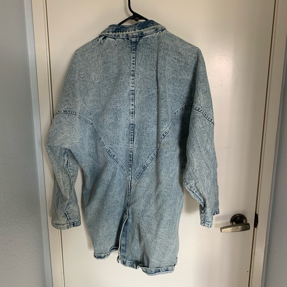 Vintage oversized light washed jean jacket - Picture 4 of 5